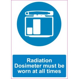 Lipdukas Radiation Dosimeter must be worn at all times